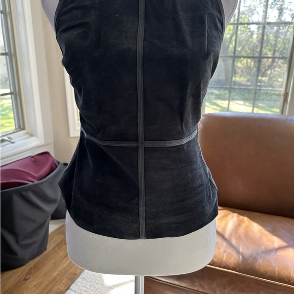 Bailey 44 Black Suede Top Size S - Picture 2 of 7